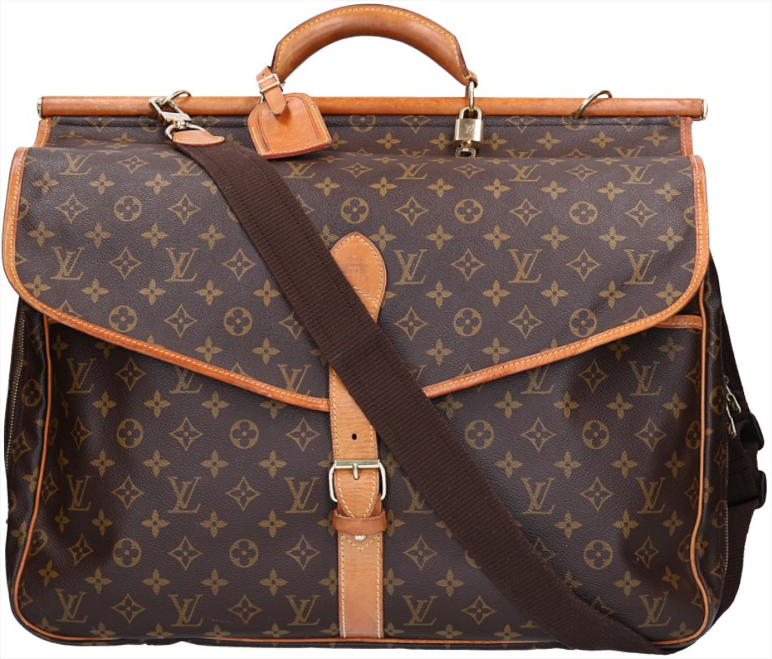 46511-Louis-Vuitton-Umh-ngetasche-Monogram_2D_0009 LOUIS VUITTON SAC CHASSE REISETASCHE AUS MONOGRAM CANVAS (M41140)