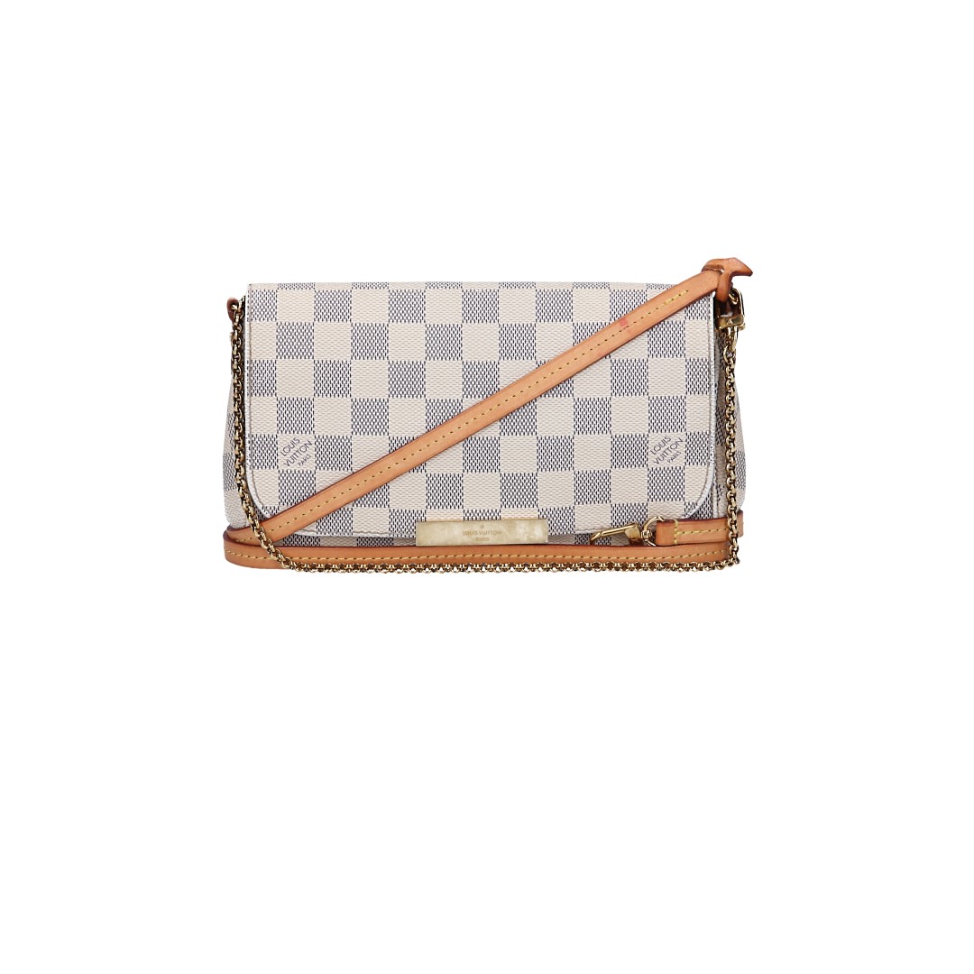 LOUIS VUITTON FAVORITE PM HANDTASCHE AUS DAMIER AZUR CANVAS (N41277)