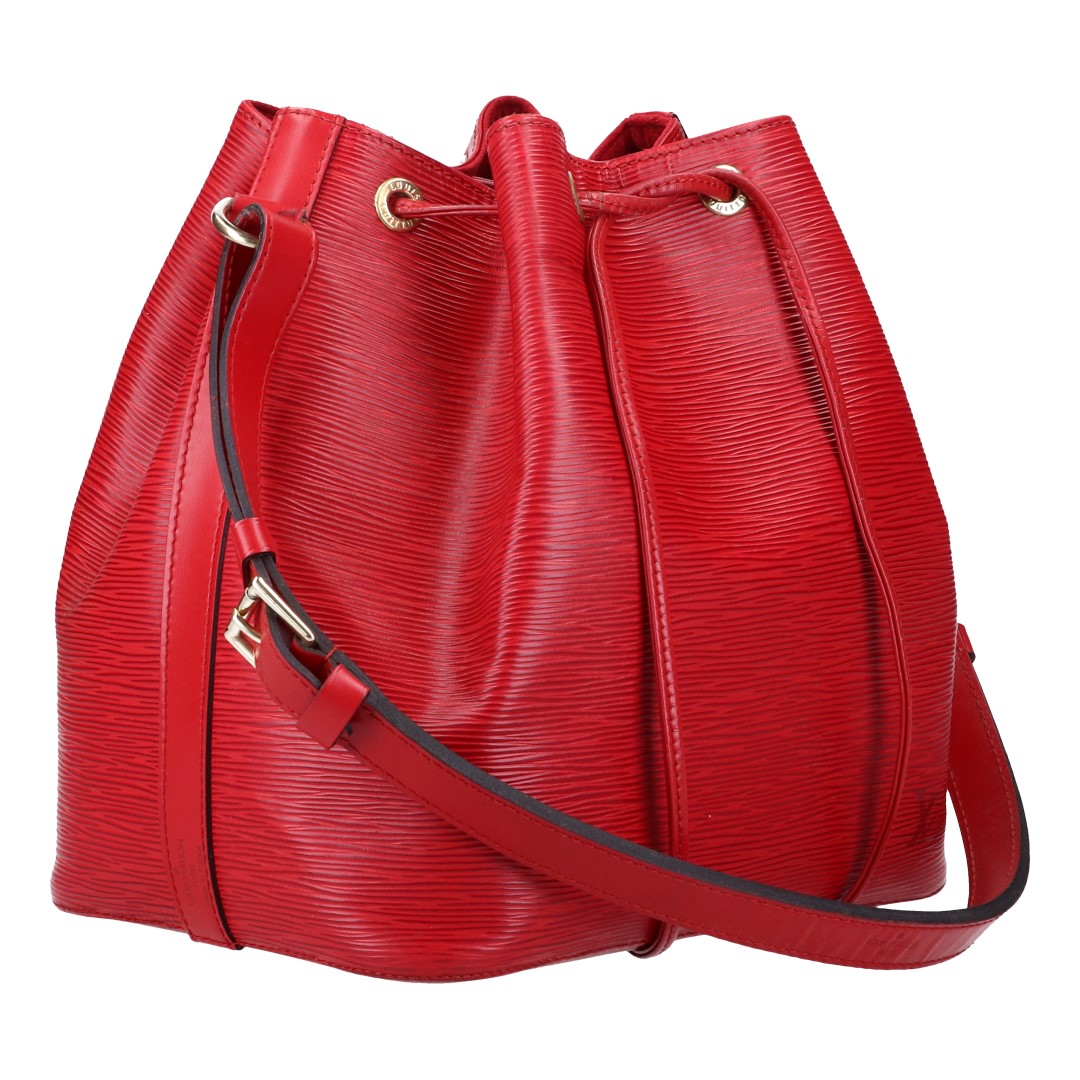 41501-Louis-Vuittonn-Noe-Epi-Leder_2D_0008 LOUIS VUITTON NOÉ PETIT MODEL SCHULTERTASCHE AUS EPI LEDER IN CASTILLIAN ROT (M43077)