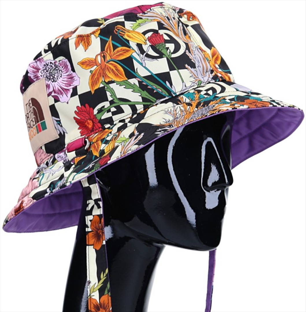 GUCCI X THE NORTH FACE REVERSIBLE BUCKET HAT HUT GR. M - 58 CM 