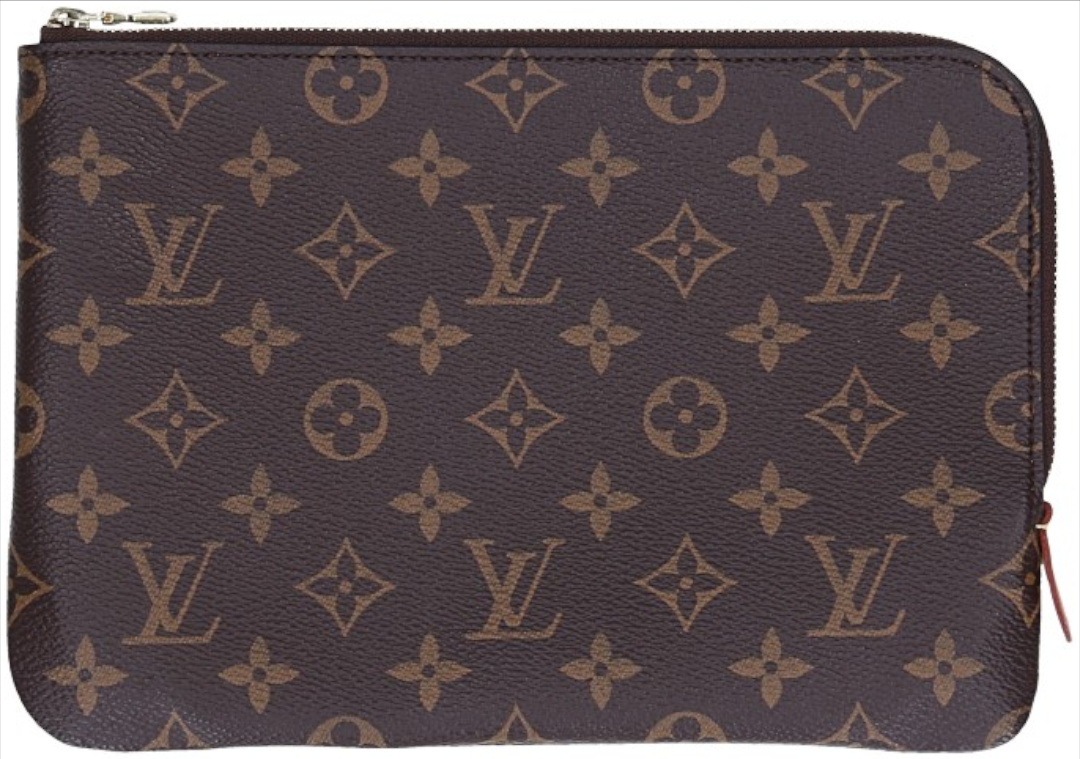 LOUIS VUITTON POUCHETTE JOUR CLUTCH BAG IN LEATHER IN TAUPE (R99760)