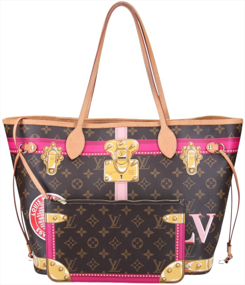 LOUIS VUITTON NEVERFULL MM SCHULTERTASCHE AUS MONOGRAM TRUNKS CANVAS (M41390)