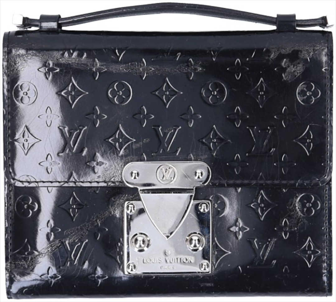 LOUIS VUITTON GELDBÖRSE - ORGANIZER AUS MONOGRAM MINI VERNIS IN NOIR