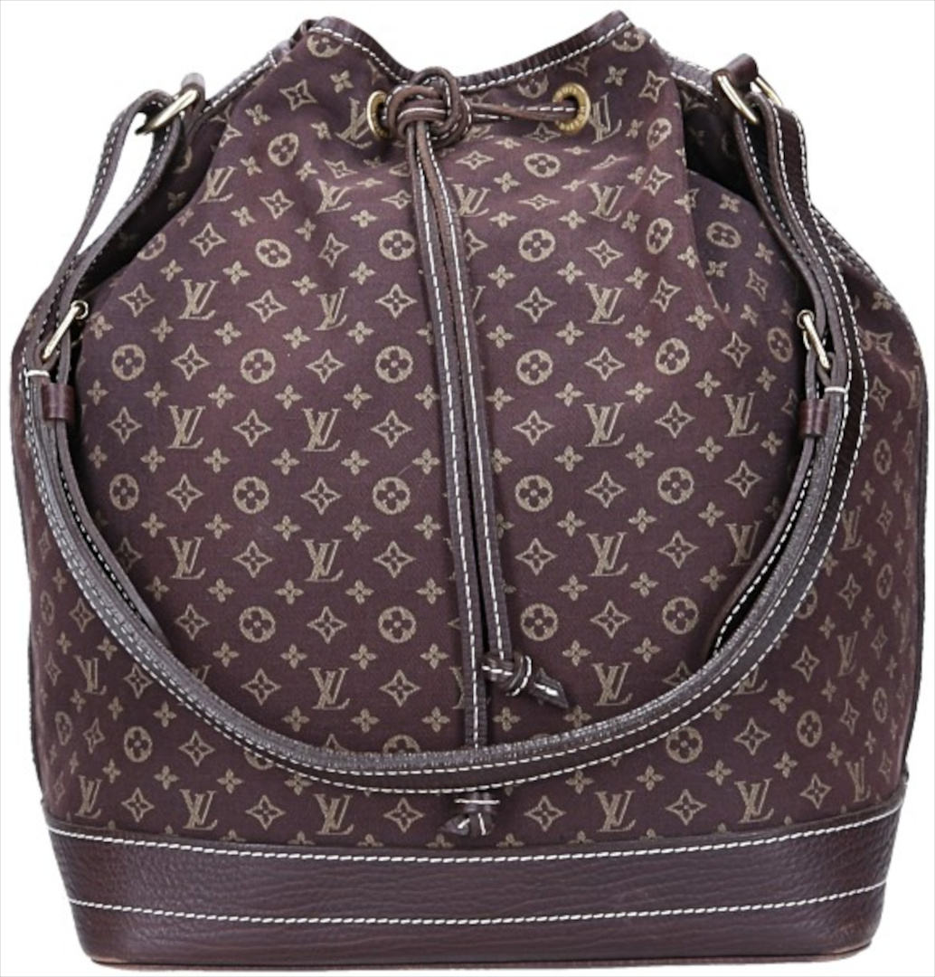 LOUIS VUITTON NOE GM SCHULTERTASCHE AUS MONOGRAM MINI LIN IN EBENE (M95229)
