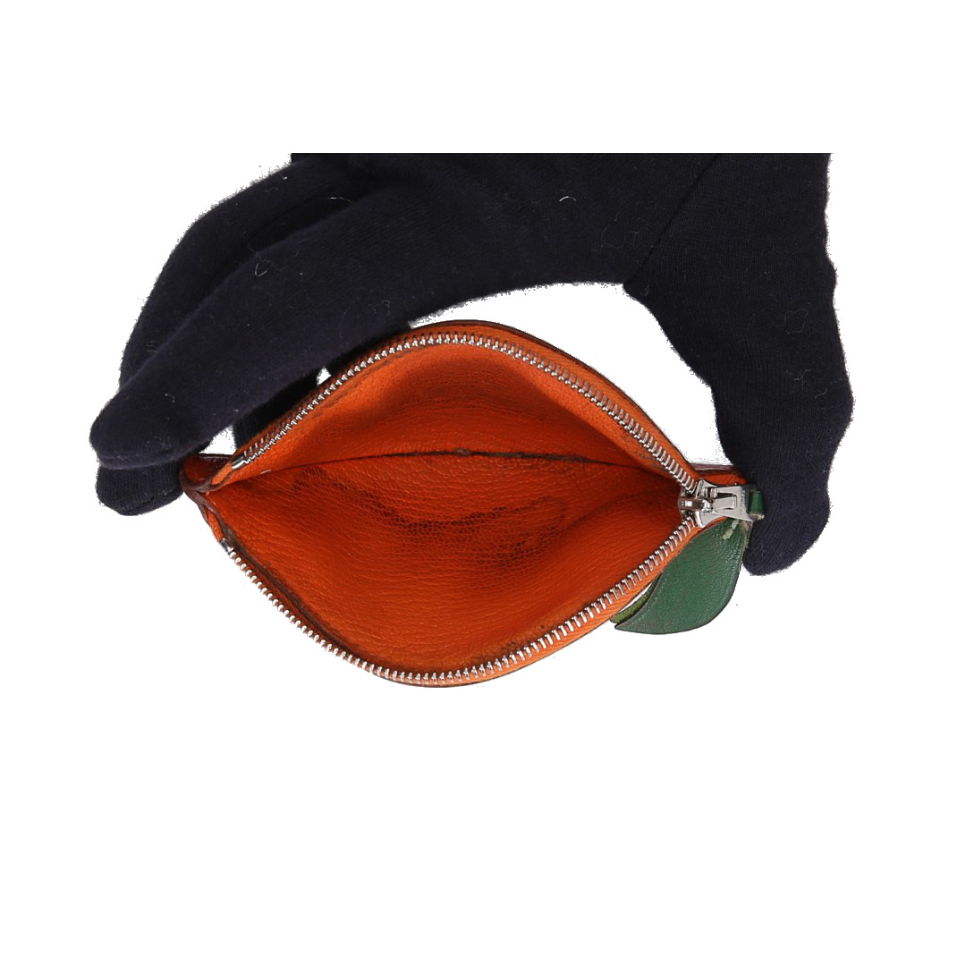41248-Louis-Vuitton-Geldb-rse-Hermes_2D_0003kvLTXMV791x6i HERMÈS PORTEMONNAIE 'ORANGE' AUS LEDER IN ORANGE