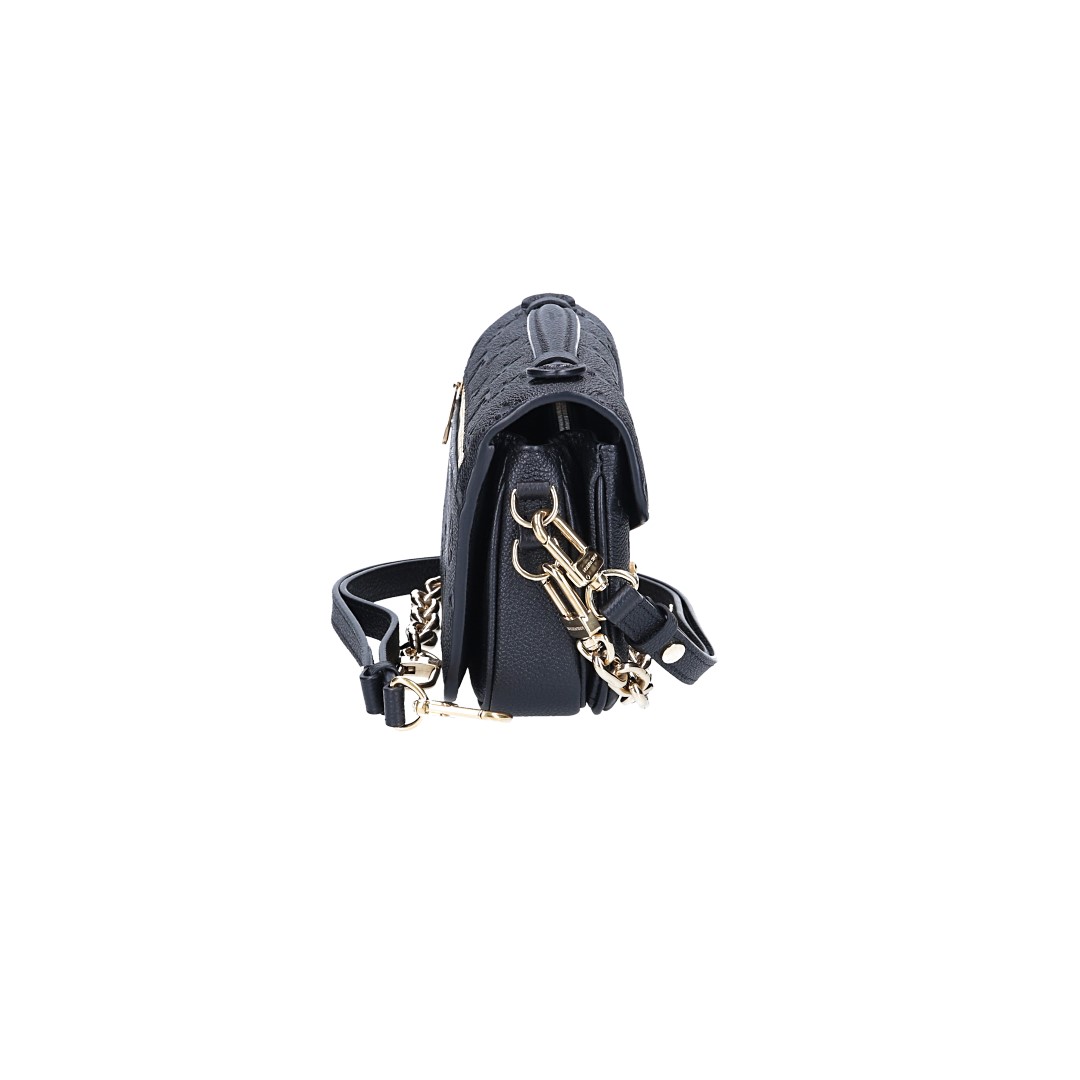 LOUIS VUITTON POCHETTE MÉTIS EAST WEST HANDTASCHE AUS MONOGRAM EMPREINTE LEDER IN NOIR (M46595)