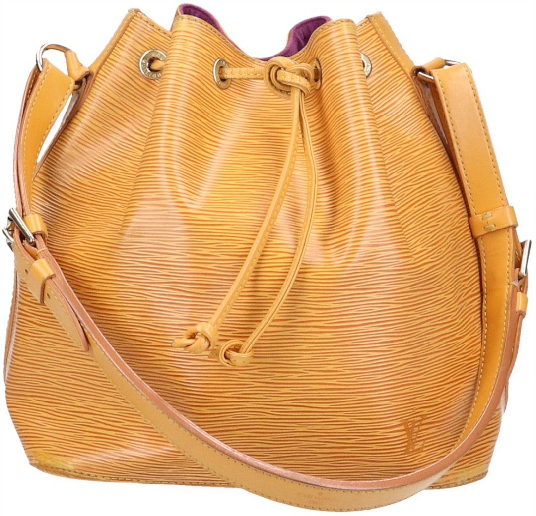 43523-Louis-Vuitton-Noe-PM-Epi_2D_0016 LOUIS VUITTON NOÉ PETIT MODEL SCHULTERTASCHE AUS EPI LEDER IN TASSIL GELB (M44109)