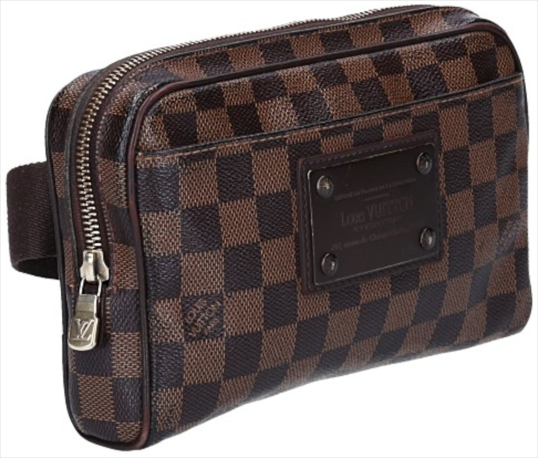 LOUIS VUITTON BROOKLYN BAUCHTASCHE AUS DAMIER EBENE CANVAS (N41101)