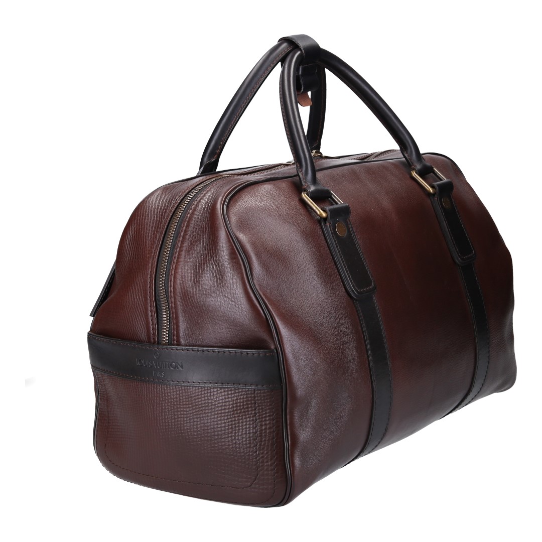 40009-Louis-Vuitton-Reisetasche-Utah_2D_0004 LOUIS VUITTON CARRYALL WEEKENDER AUS UTAH LEDER