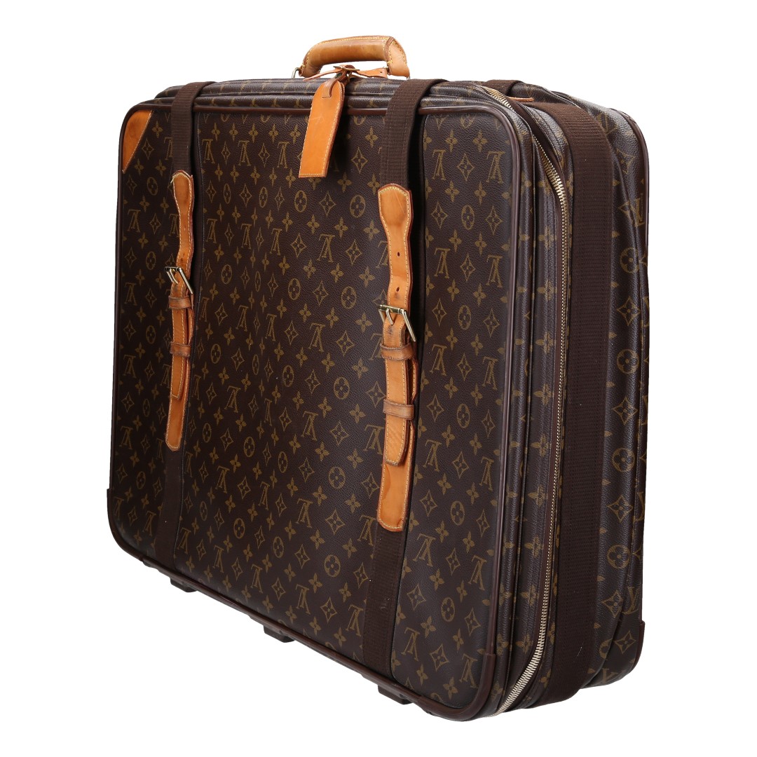 41370-Louis-Vuitton-Reisetasche-Monogram-Canvas_2D_0007 LOUS VUITTON SATELLITE 70 REISETASCHE AUS MONOGRAM CANVAS