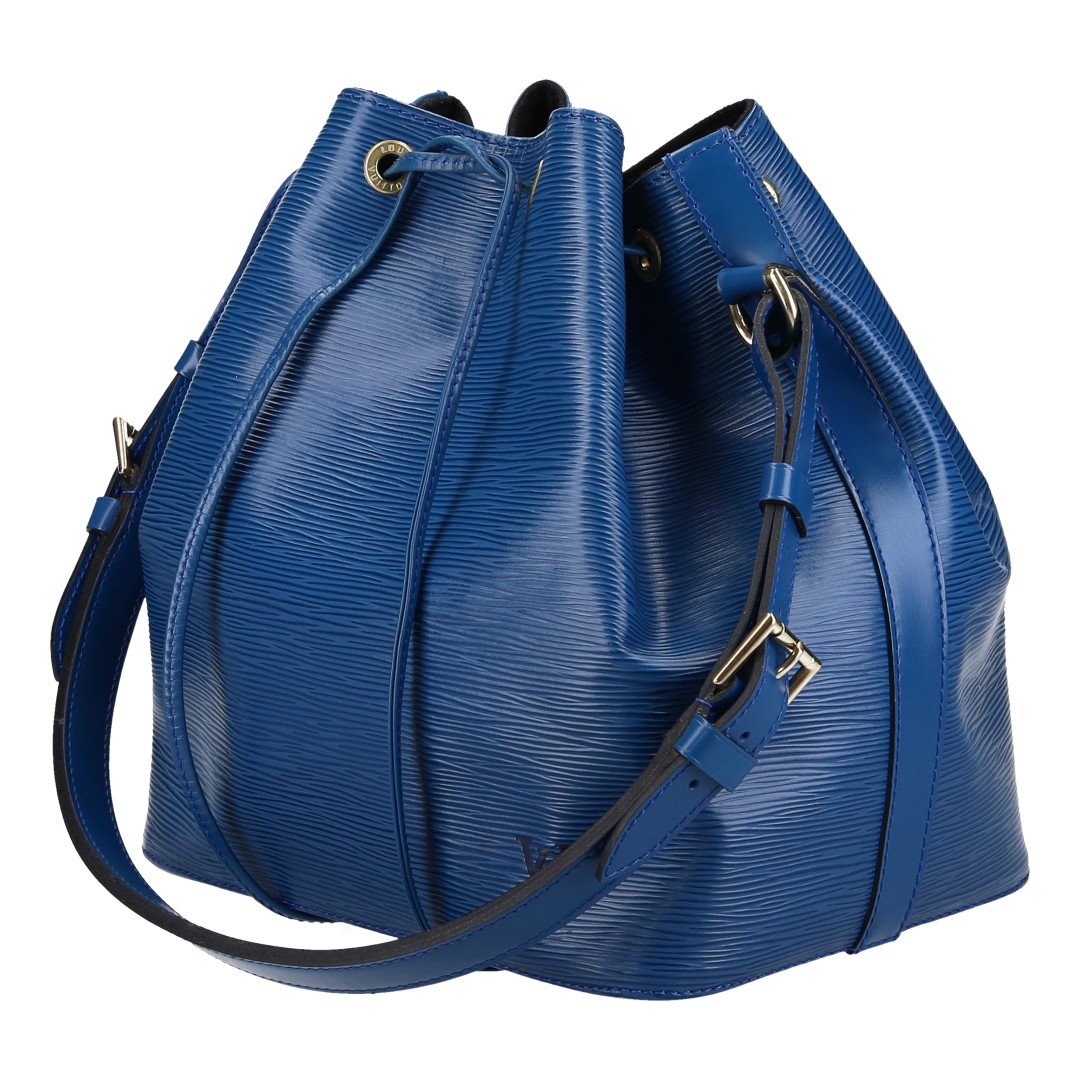 LOUIS VUITTON NOÉ PETIT MODEL SCHULTERTASCHE AUS EPI LEDER IN TOLEDO BLAU (M44105)