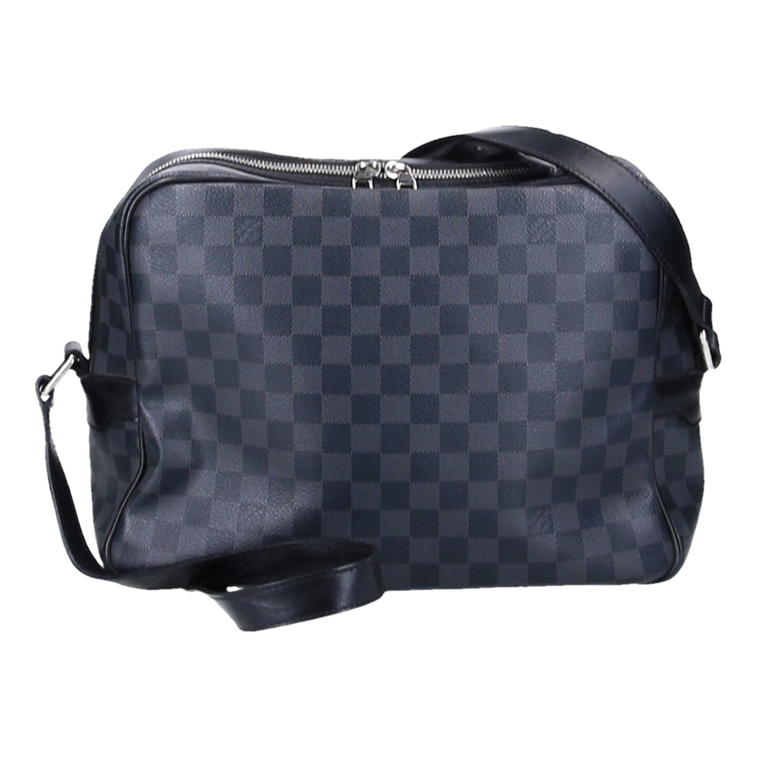 44985-LV-Henkeltasche-Damier-Graphite_2D_0005 LOUIS VUITTON IEOH UMHÄNGETASCHE AUS DAMIER GRAPHITE CANVAS (N41446)