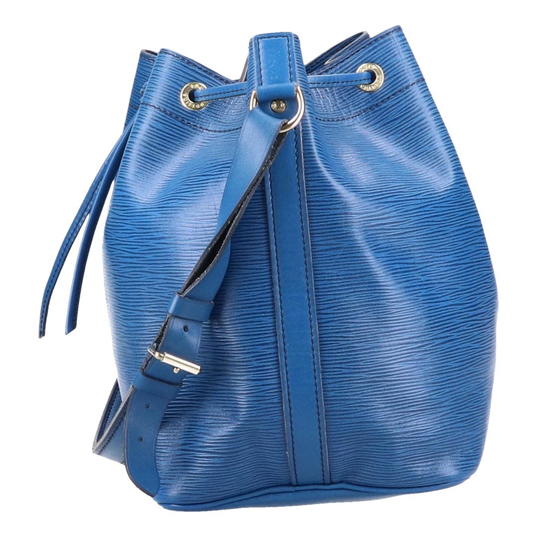 LOUIS VUITTON NOÉ PETIT MODEL SCHULTERTASCHE AUS EPI LEDER IN TOLEDO BLAU (M44105)