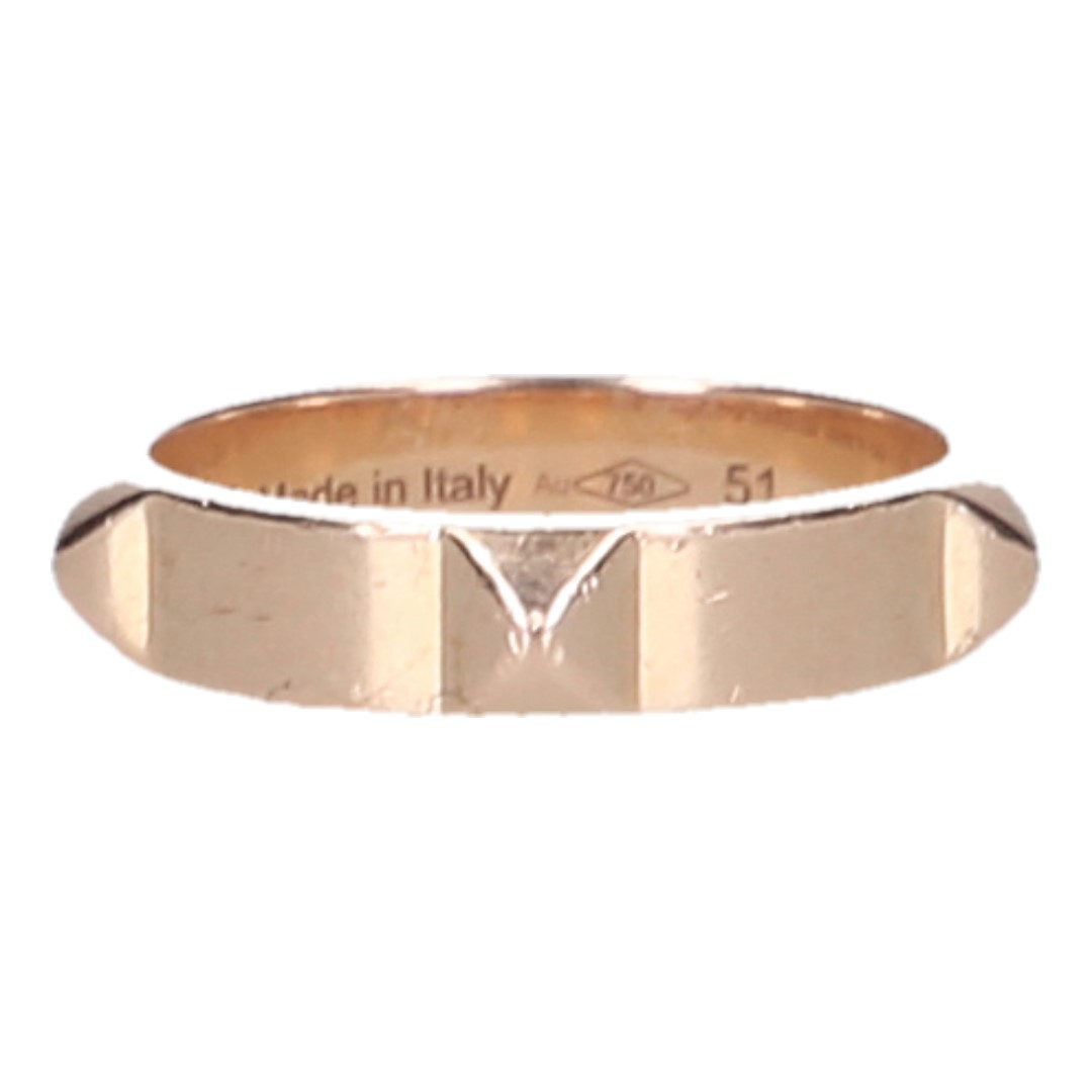 45681-Hermes-Rng_2D_0010 HERMÈS RING 'MINI CLOUS' AUS 750er ROSÉGOLD IN GRÖSSE 51