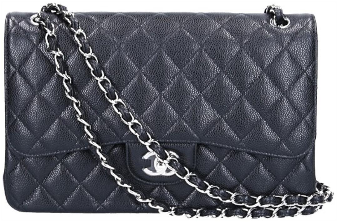 CHANEL TIMELESS FLAP HANDTASCHE (JUMBO) AUS KALBSLEDER IN SCHWARZ MIT SHW (A58600) CHANEL TIMELESS FLAP HANDTASCHE (JUMBO) AUS KALBSLEDER IN SCHWARZ MIT SHW (A58600)