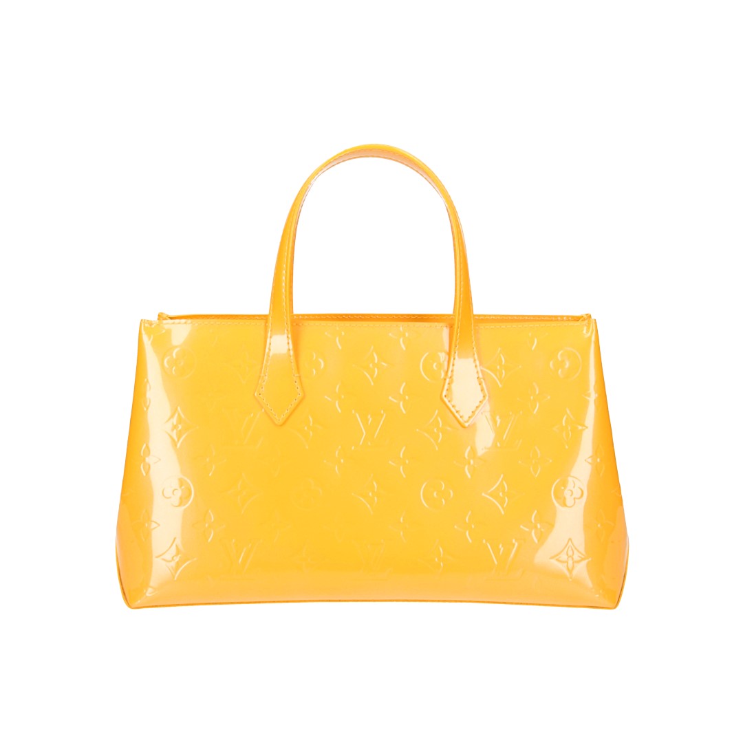 46350-Louis-Vuitton-Henkeltasche_2D_0005 LOUIS VUITTON WILSHIRE PM SCHULTERTASCHE AUS MONOGRAM VERNIS LEDER IN JAUNE PASSION