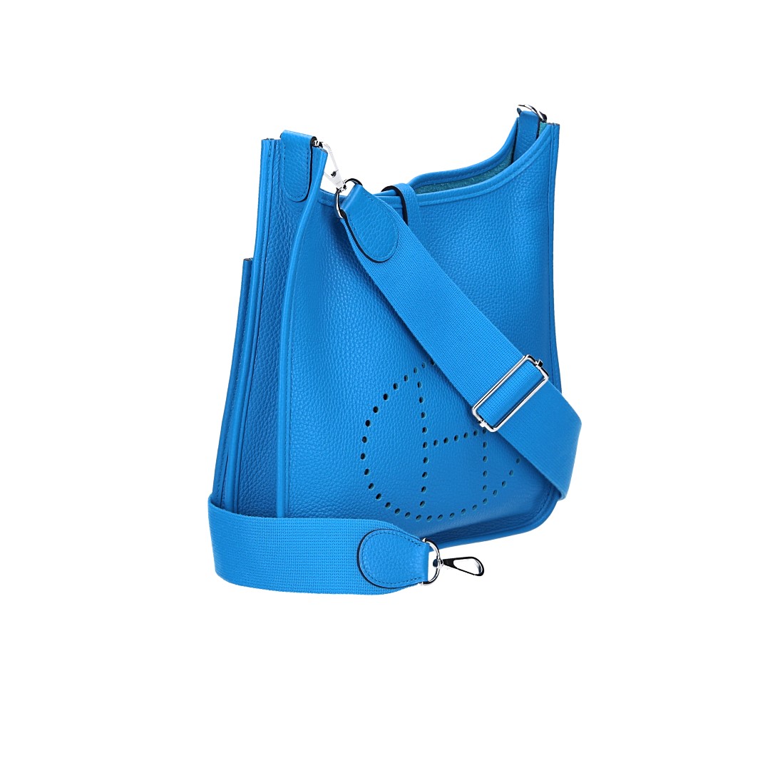 HERMÈS ÉVELYNE III 29 HANDTASCHE AUS TAURILLON CLEMENCE LEDER IN BLEU ZANZIBAR MIT PHW